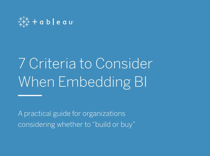 7 Criteria to Consider When Embedding BI